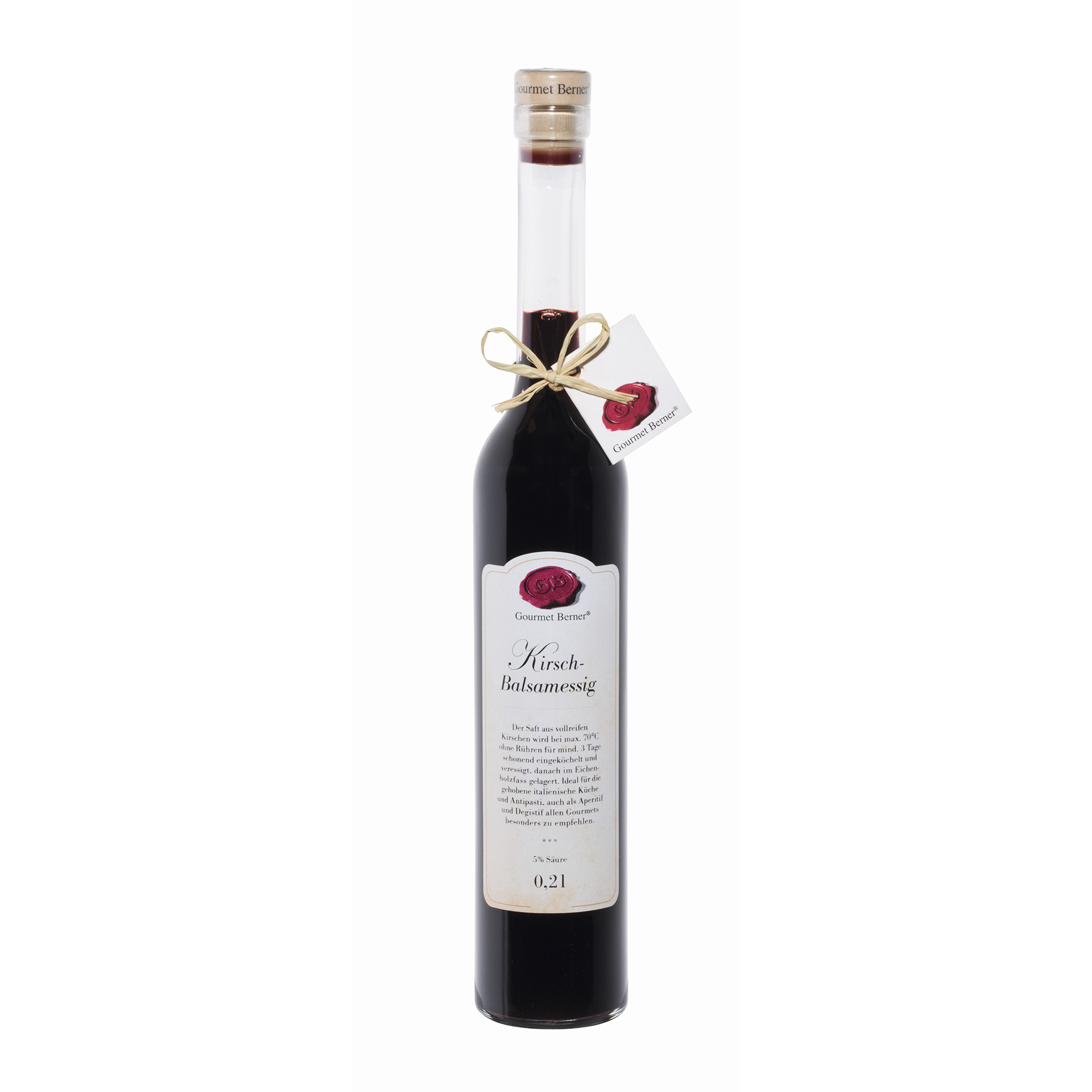 dunkelroter Balsamessig  in hübscher Flasche