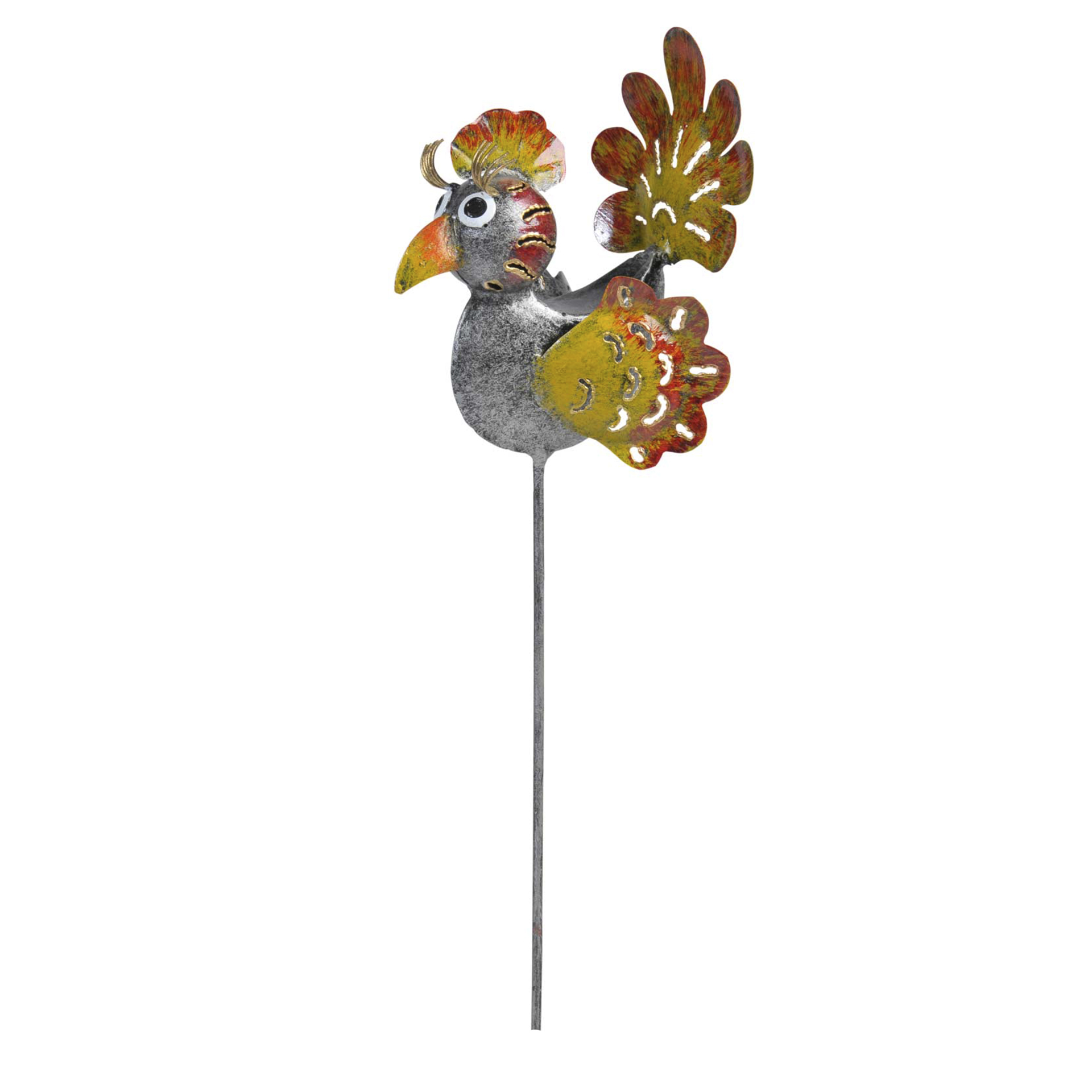 Gartenstecker 'Eve'-4 silber-gelb-orange