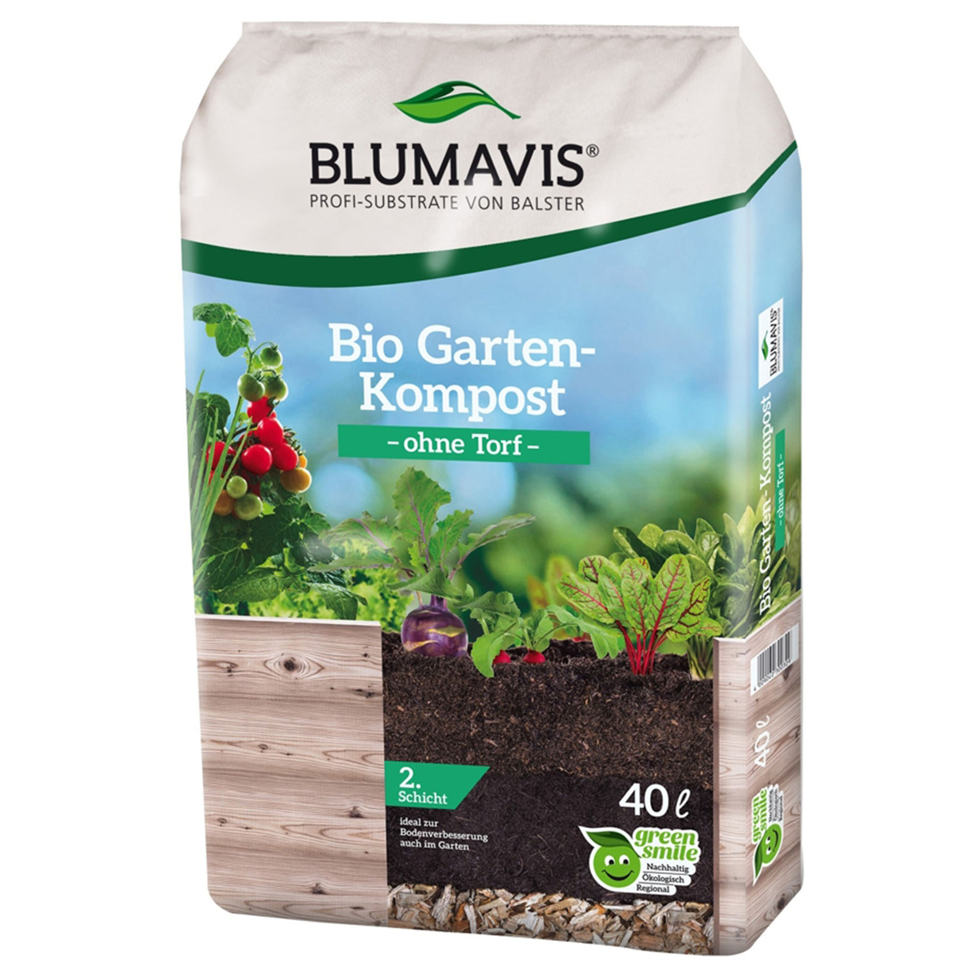 Bio Gartenkompost torffrei regionale Rohstoffe, Boden, Pflanze, Pflanze im Topf, Garten, Draußen