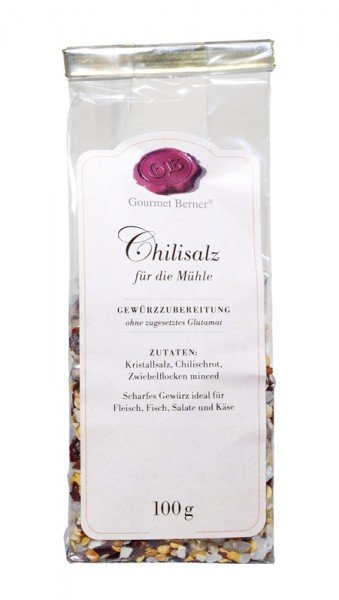 Gourmet Berner - Chilisalz für die Mühle