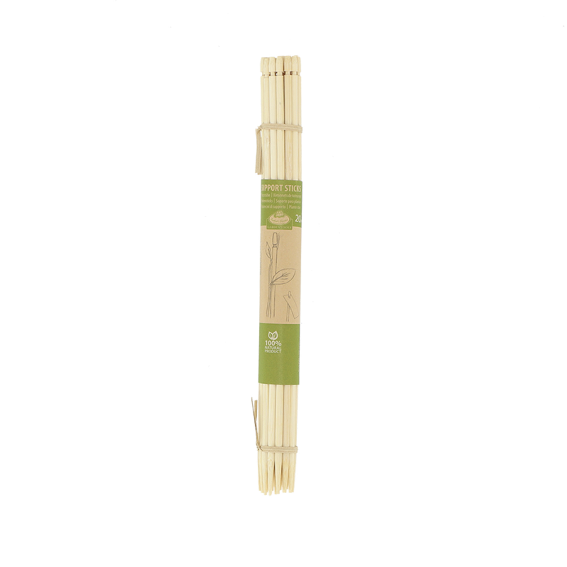 Bambusstäbchen 30cm mit Papierbanderole