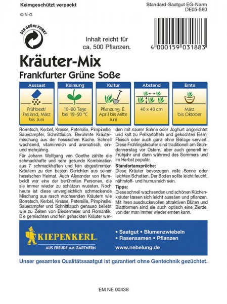 Kräuter Mix Frankfurter Grüne Soße