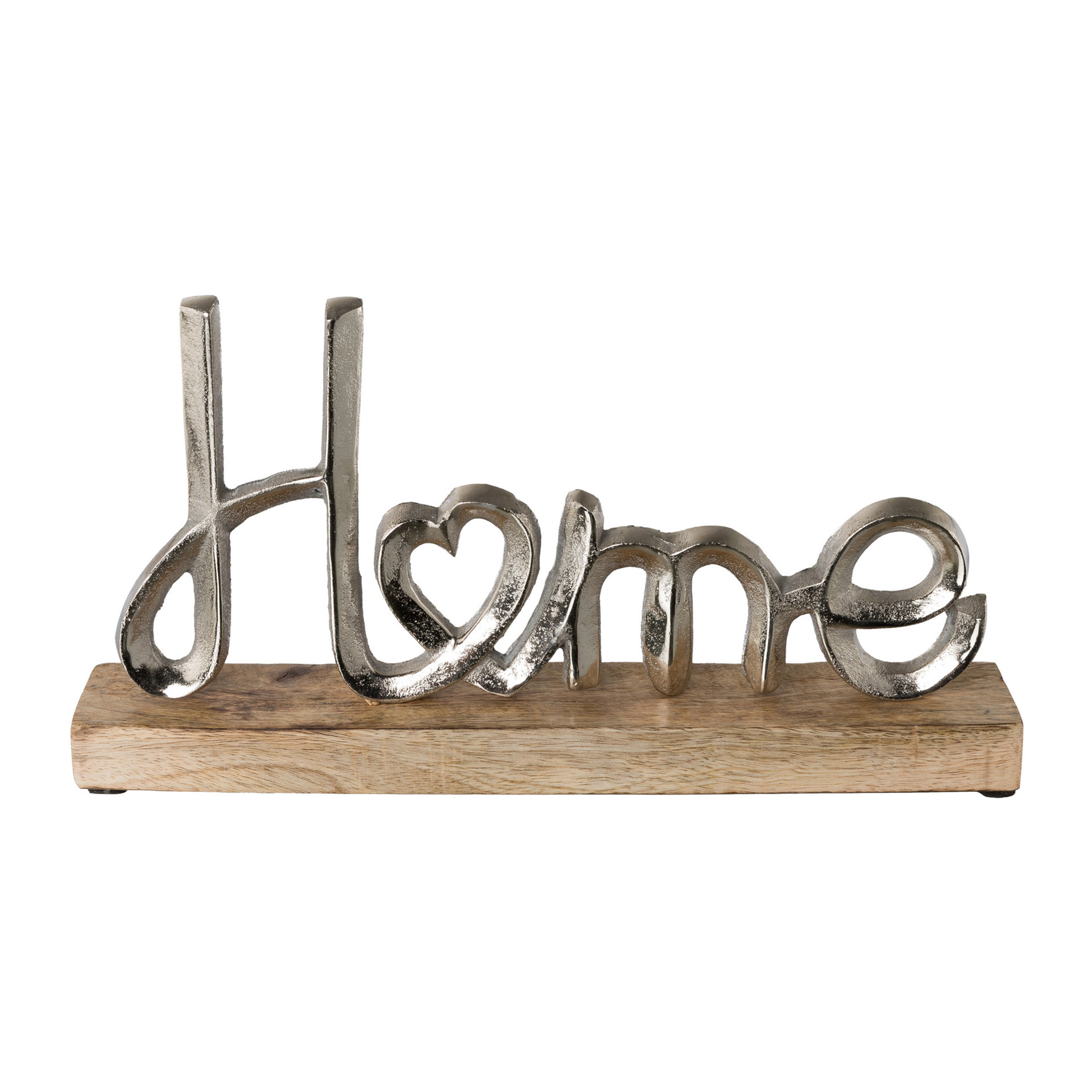 Schriftzug Home Aluminium Dekoration