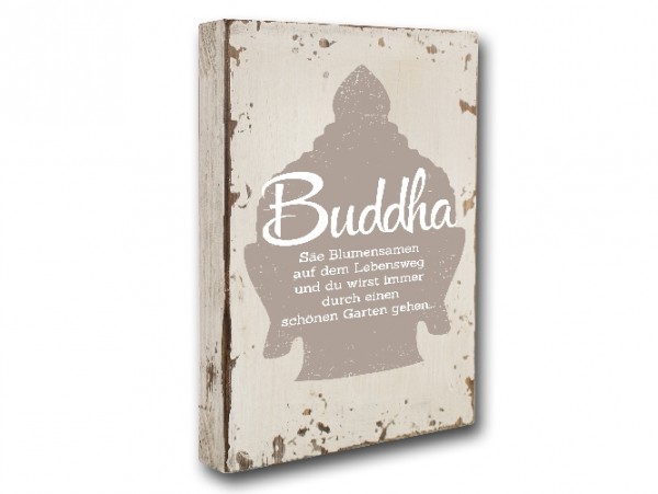 Holzbild "Buddha"