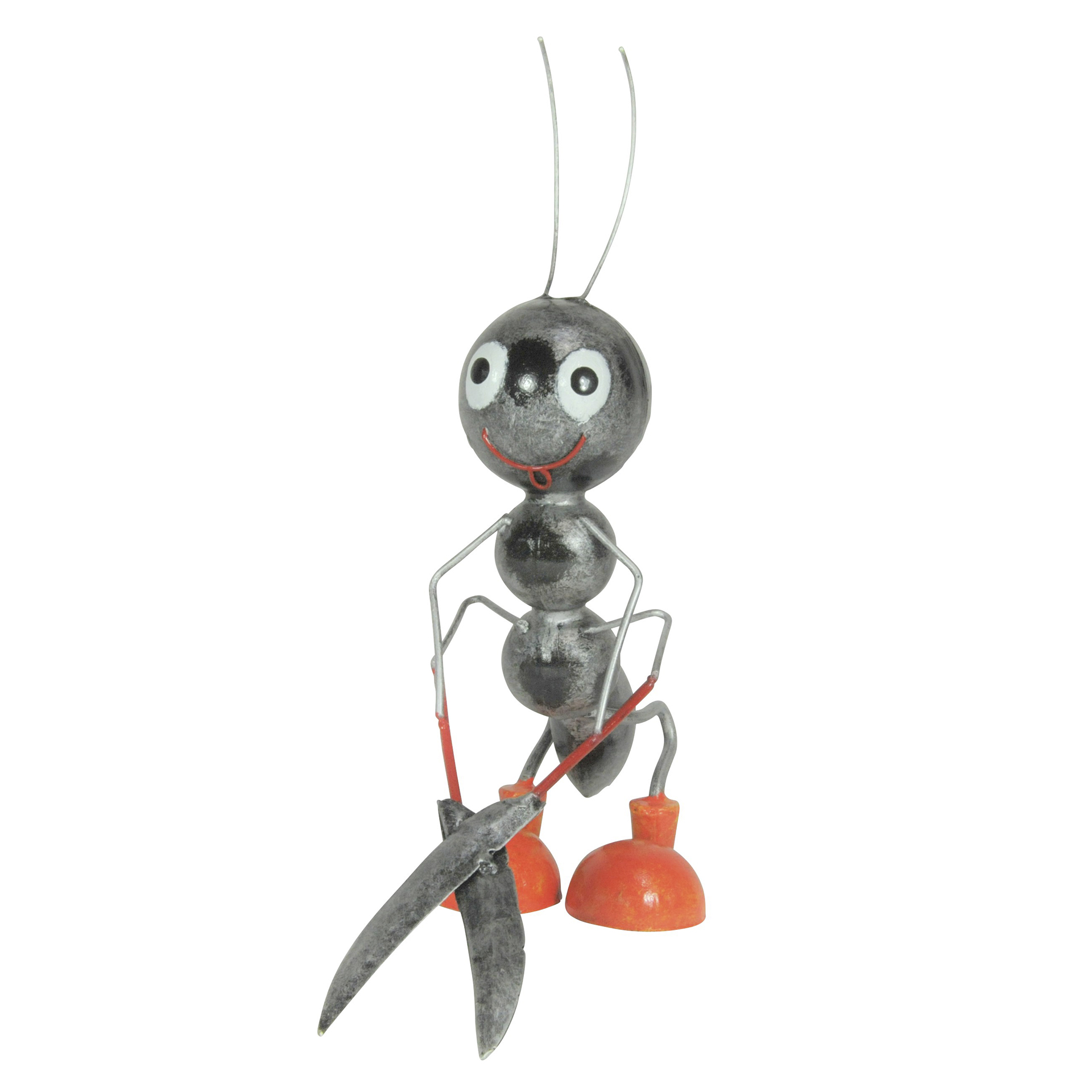Ameise mit Heckenschere Metallfigur Gartenfigur Gartendeko