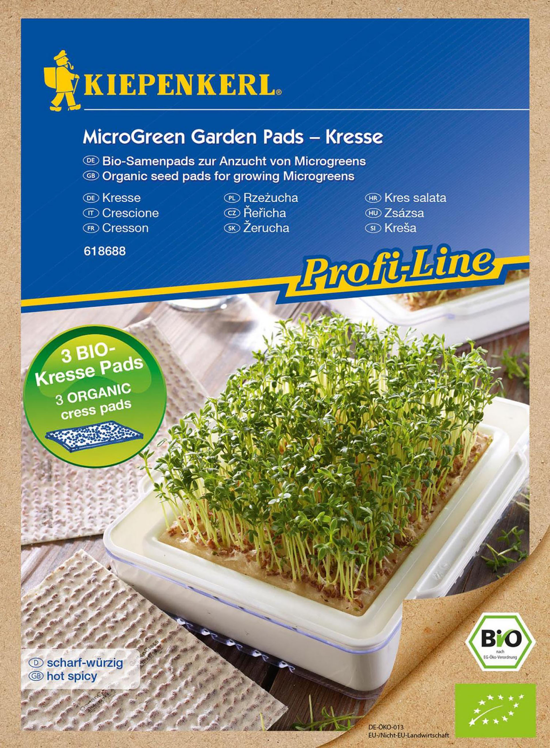  MicroGreen Garden BIO-Kresse Nachfüllpads 