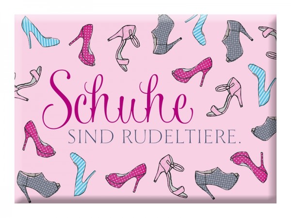 Magnet "Schuhe sind Rudeltiere"